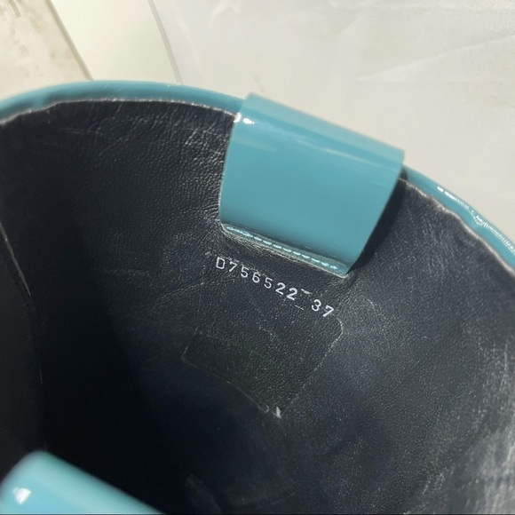 AGL 40mm Patent Leather Midi Boots Size 7 - Picture 14 of 15